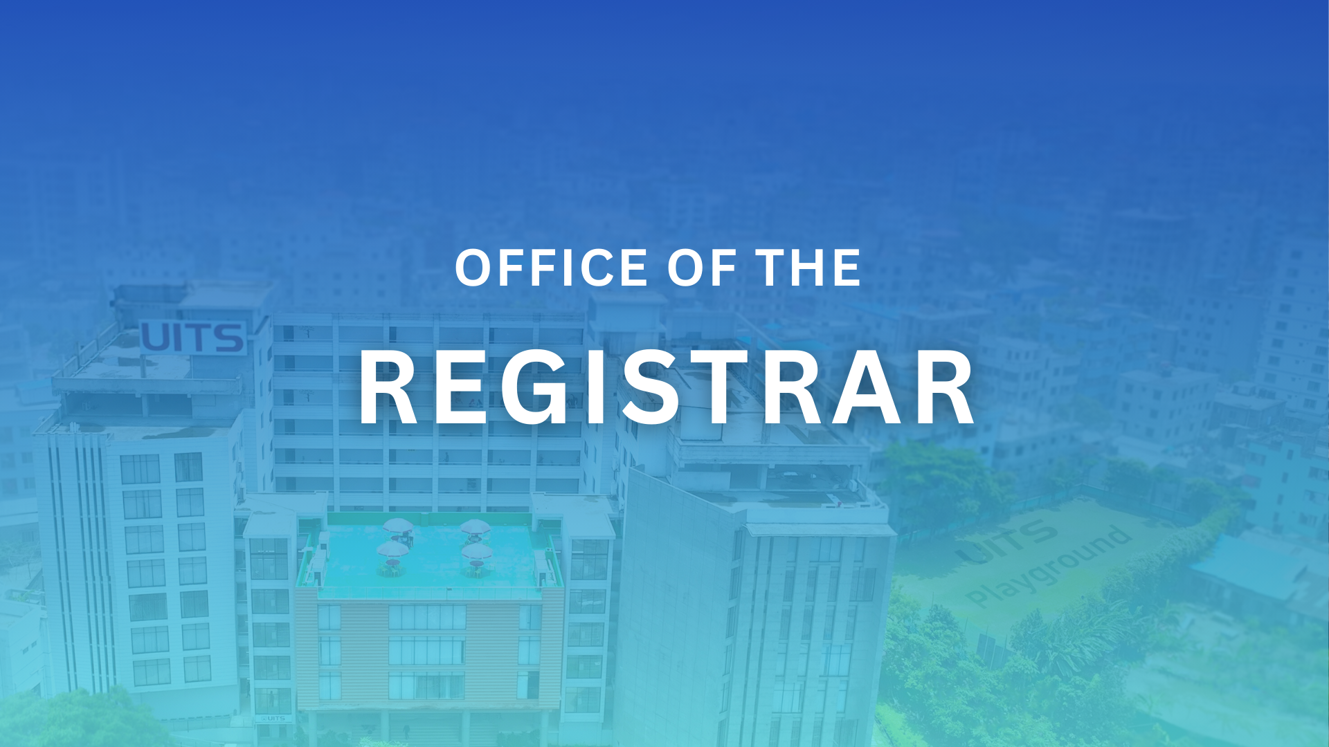 Office of Registrar banner image